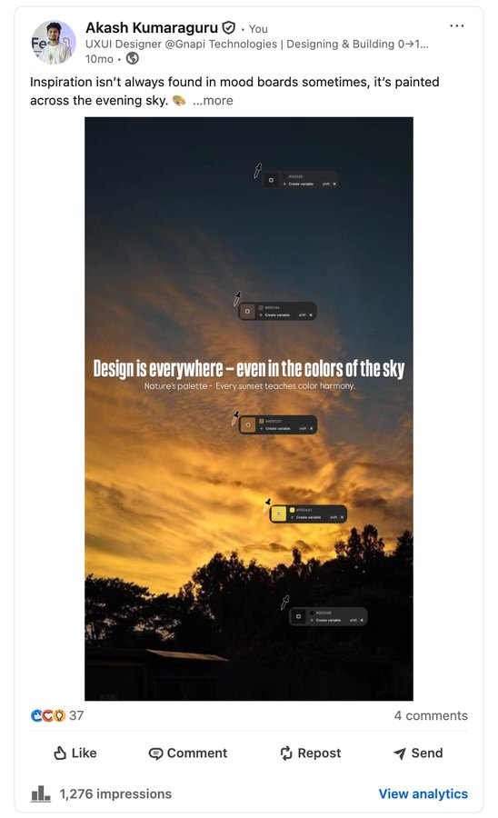Design is everywhere — even in the colors of the sky