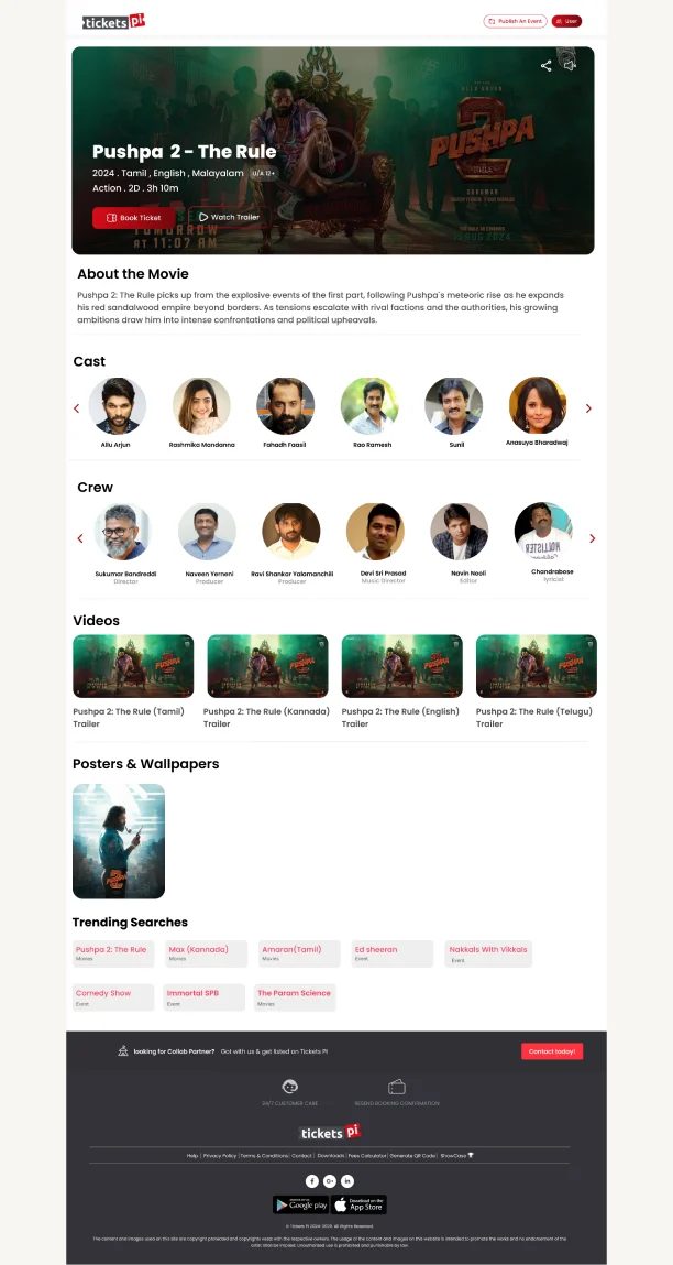 TicketsPi: Explore the movie
