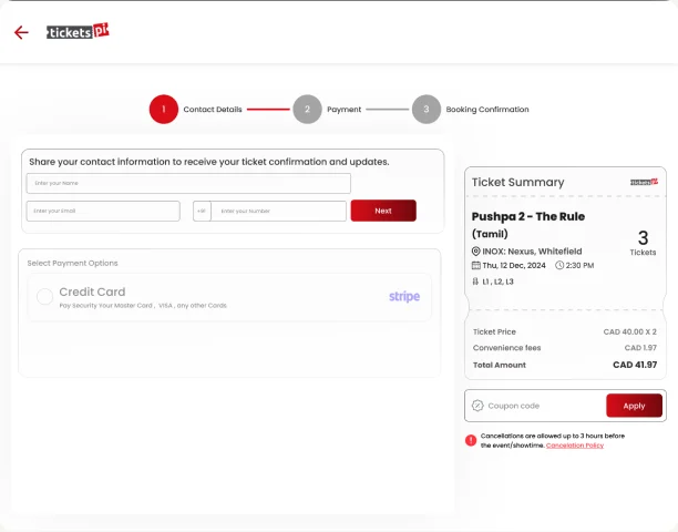 TicketsPi: Add contact & review