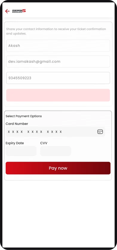 TicketsPi: Payment