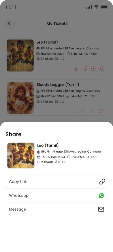 TicketsPi: Share a ticket