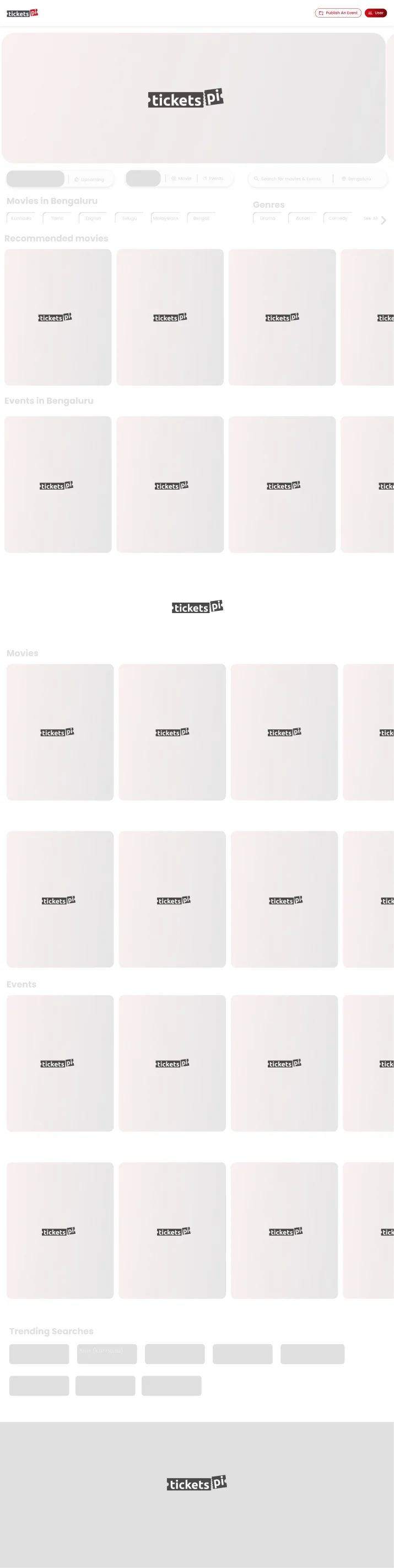 TicketsPi: Keep context while content loads